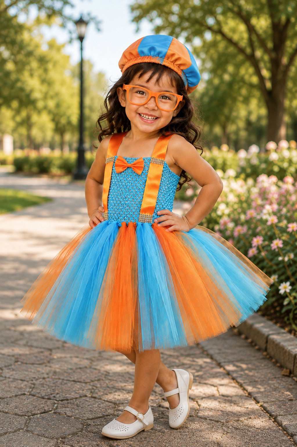 Blippi's Big Adventure Tutu Dress, Hat & Glasses Set