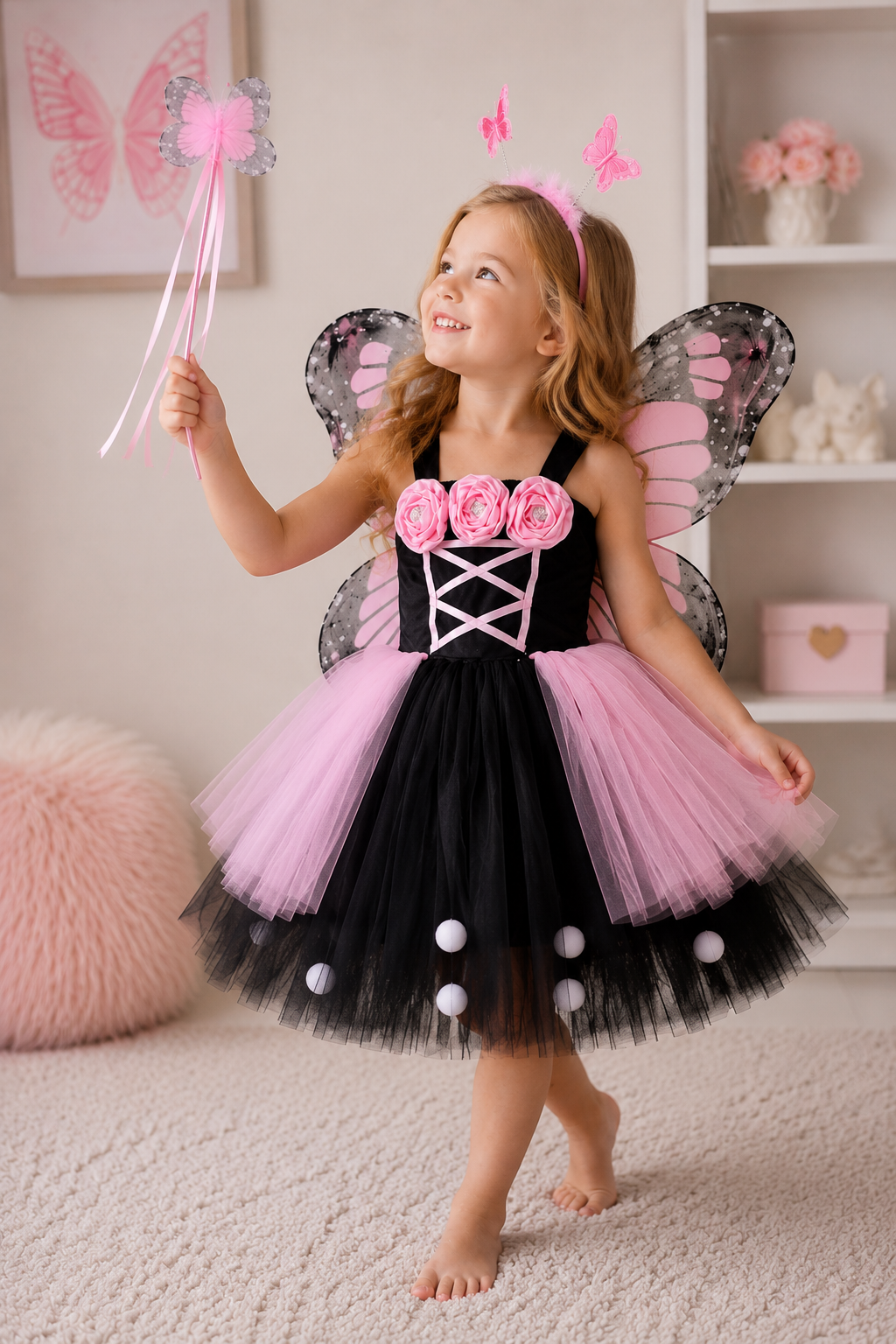 Blushing Butterfly Dreams Tutu Dress & Accessory Set