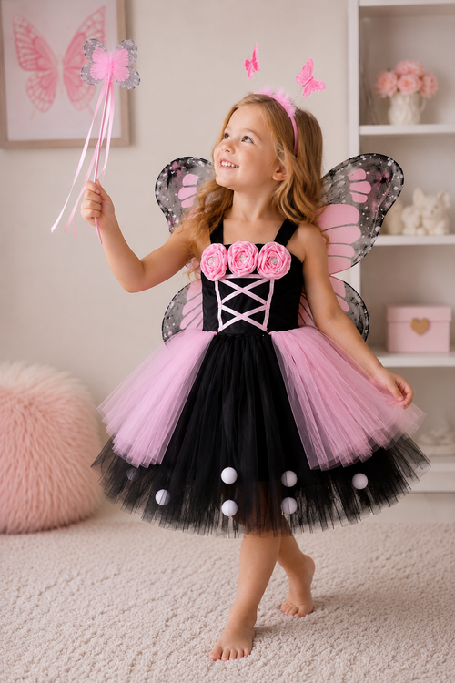 Blushing Butterfly Dreams Tutu Dress & Accessory Set