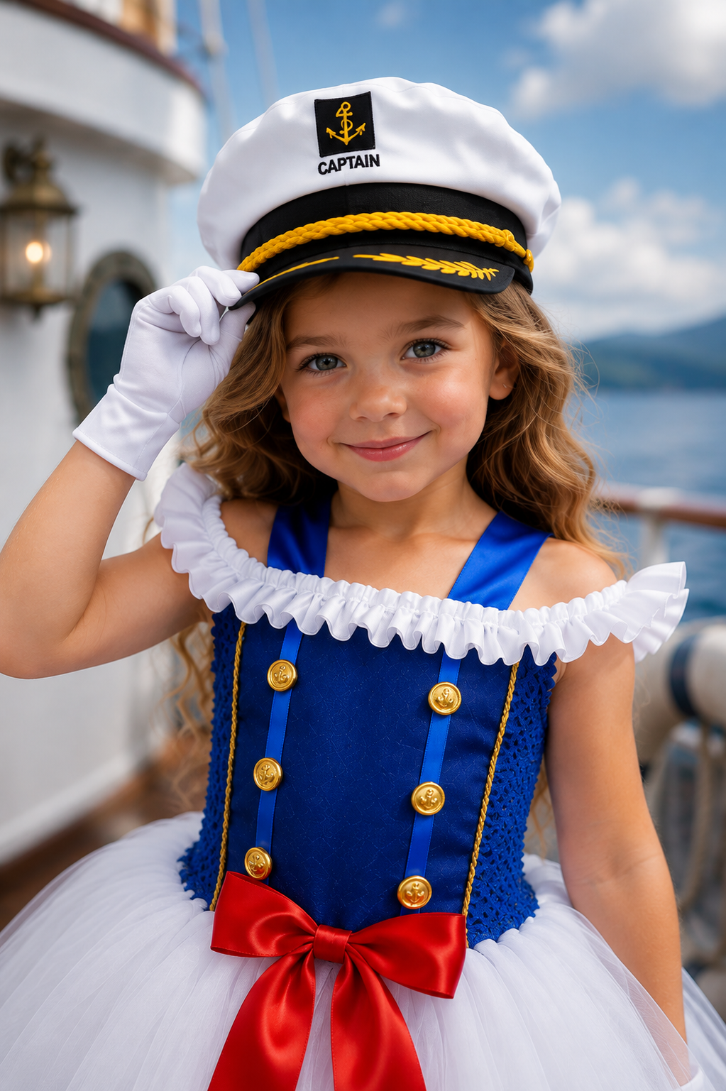 Little Captain Twirl Dress Set
