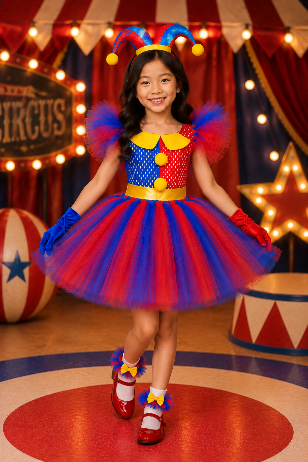 Pomni’s Amazing Circus Tutu Dress Set