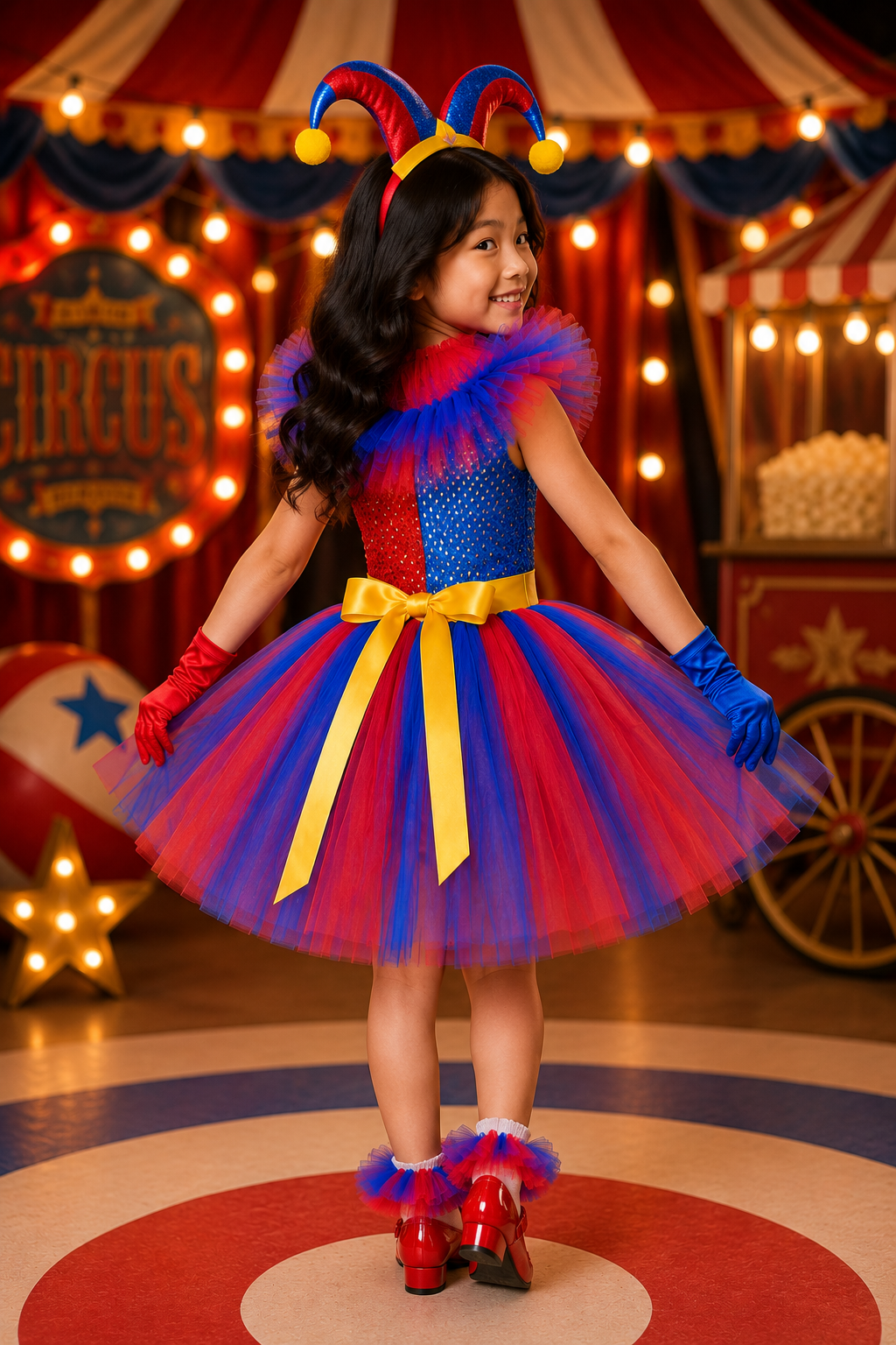 Pomni’s Amazing Circus Tutu Dress Set