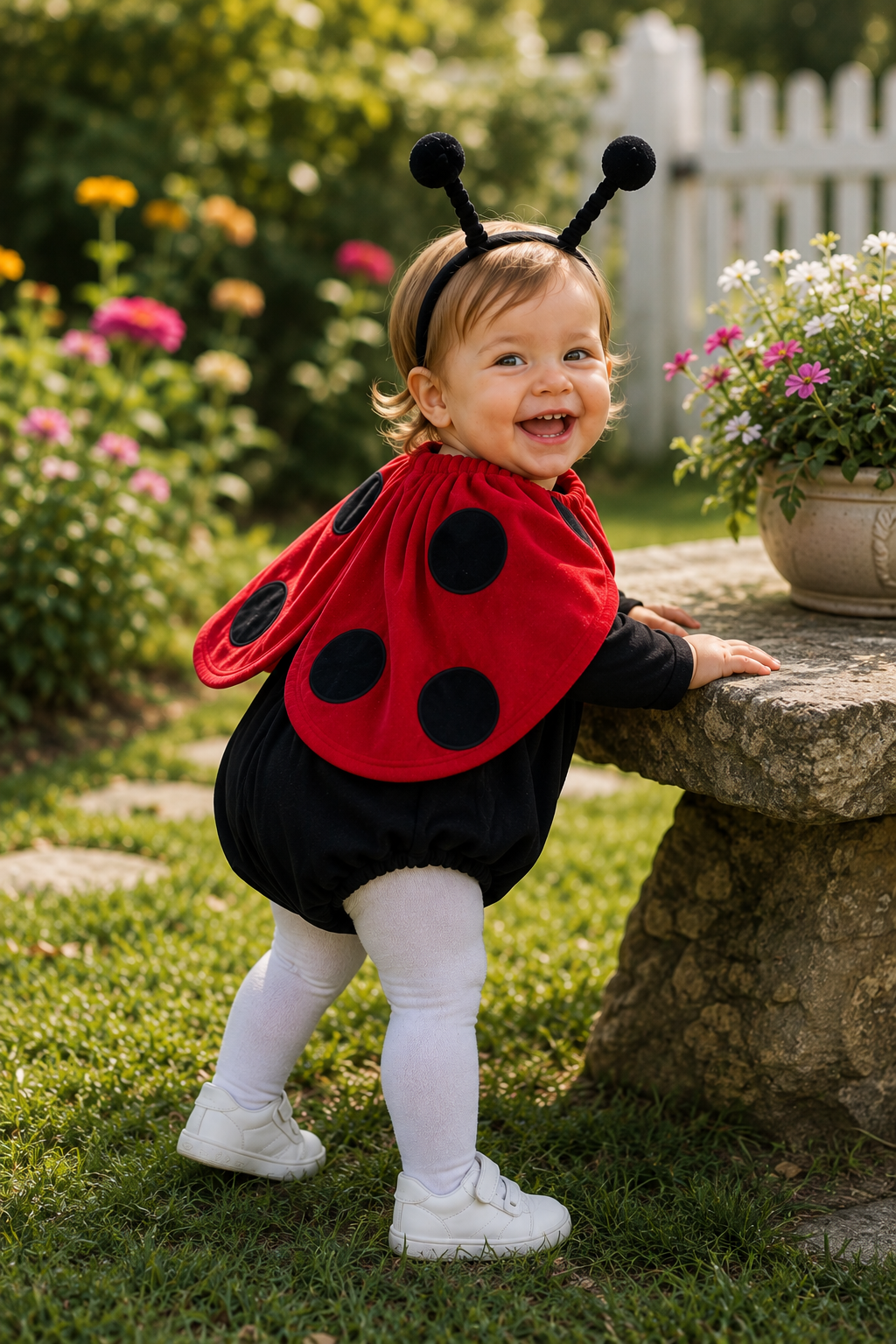 Little Ladybug Love Baby Romper & Cape Costume Set