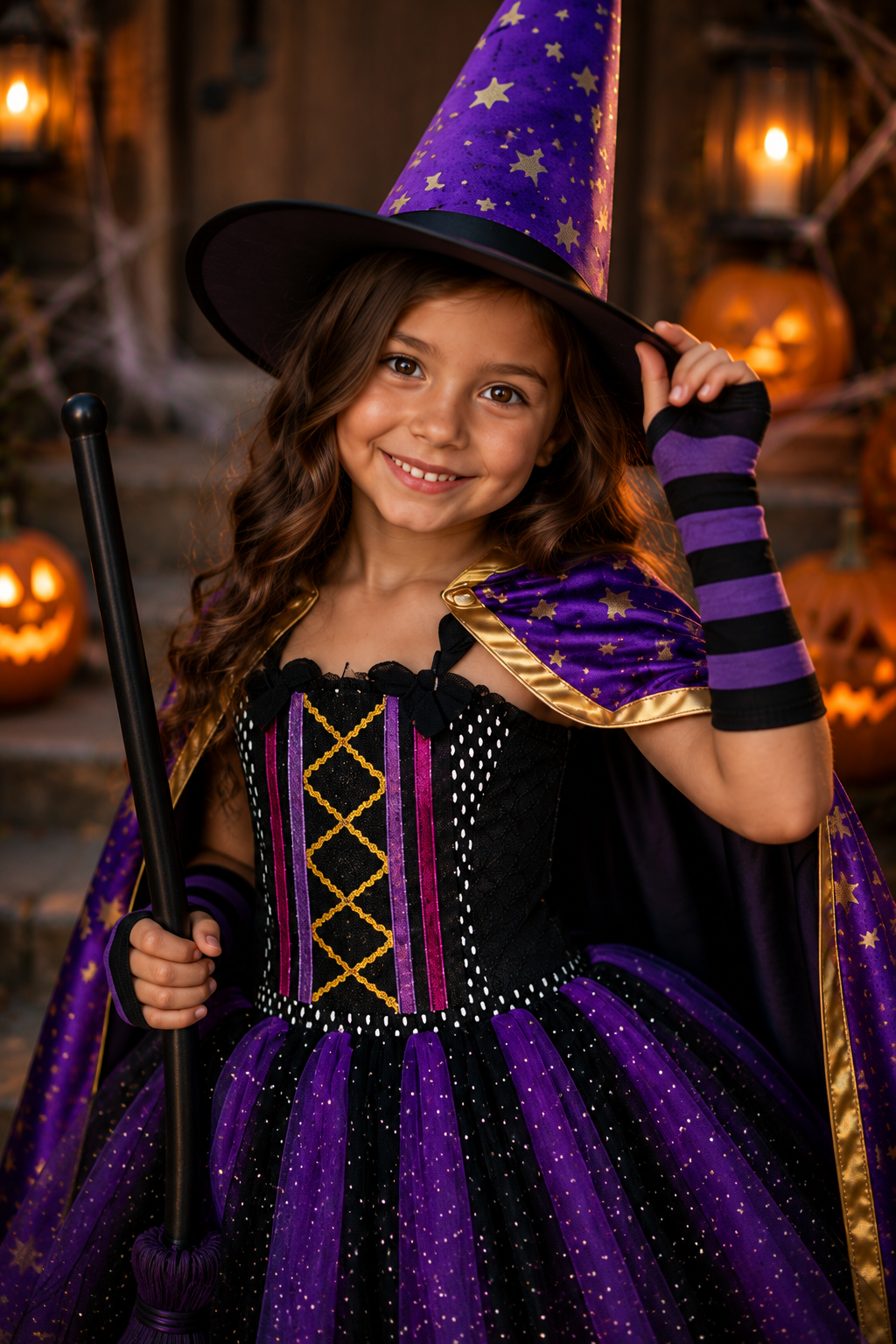 Midnight Magic Witch Tutu Dress & Costume Set