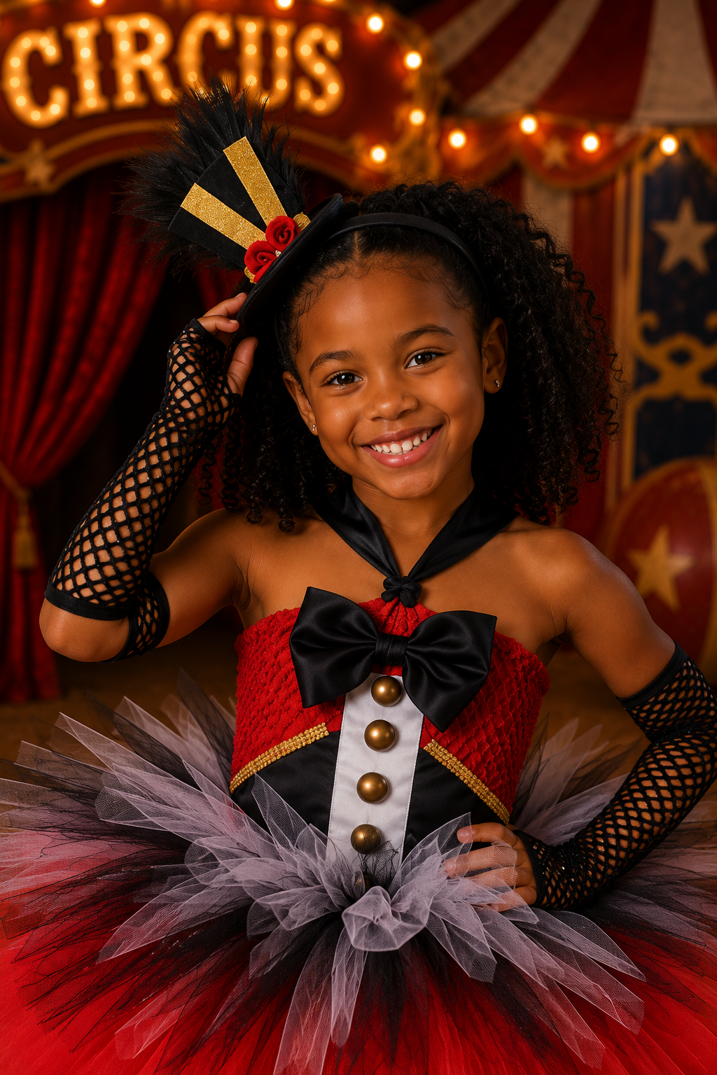 Big Top Darling Ringmaster Tutu Dress & Hat Set