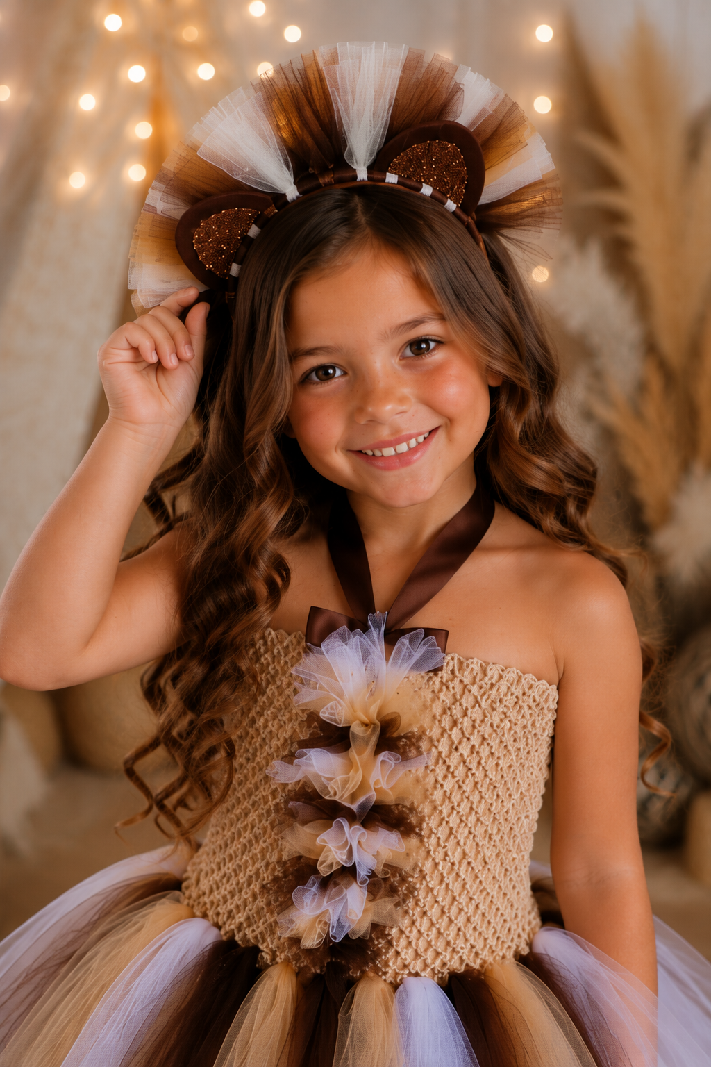 Little Lioness Safari Tutu Dress & Headband Set