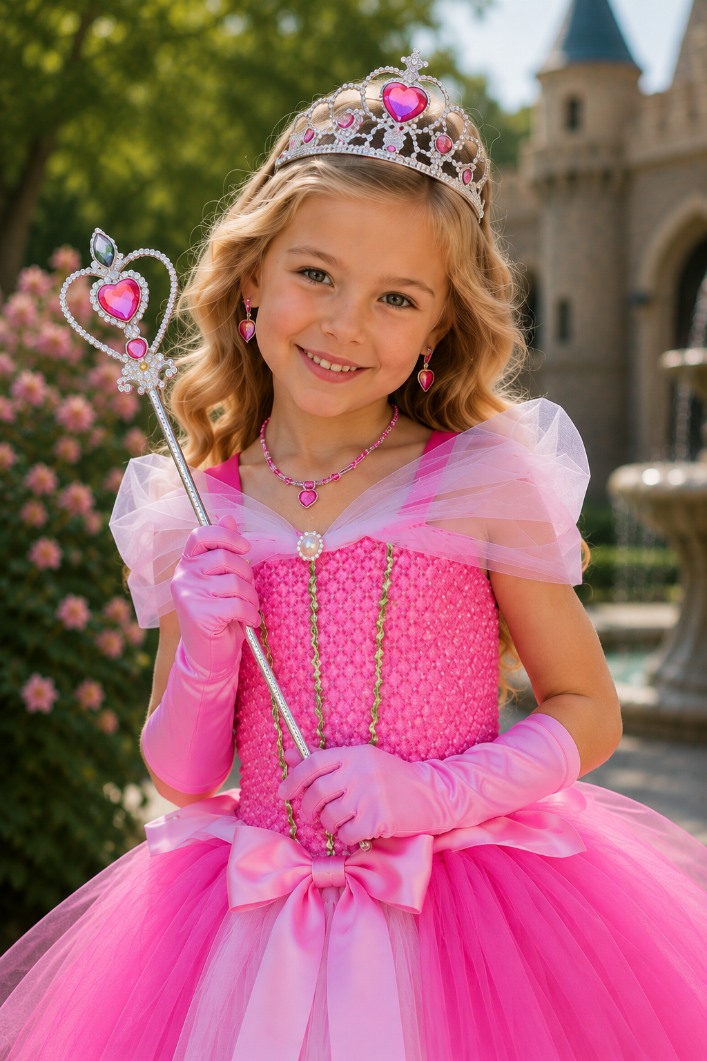 Aurora’s Sleeping Beauty Pink Princess Tutu Dress & Accessory Set