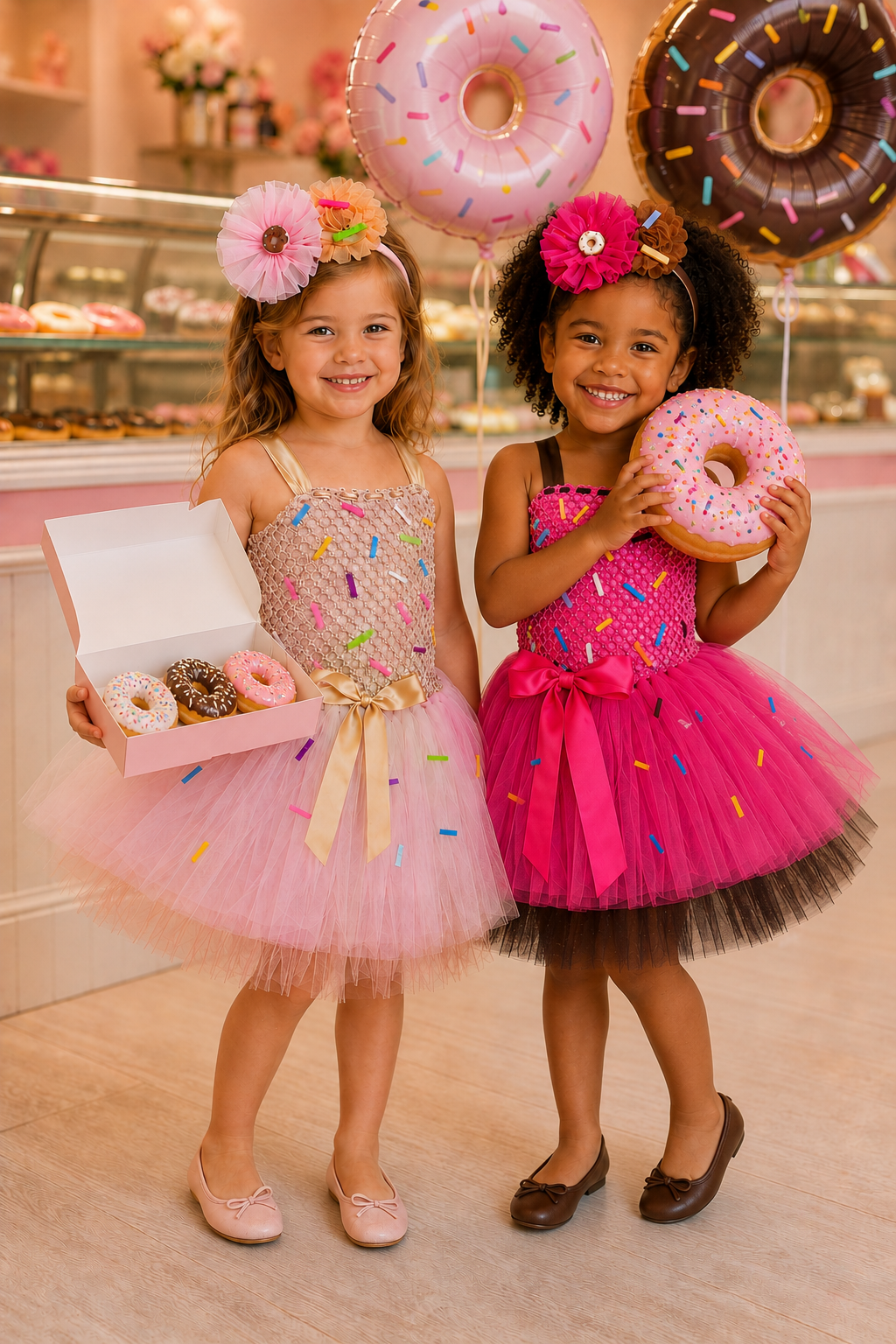 Donut Sprinkle Sweethearts Tutu Dress & Headband Set