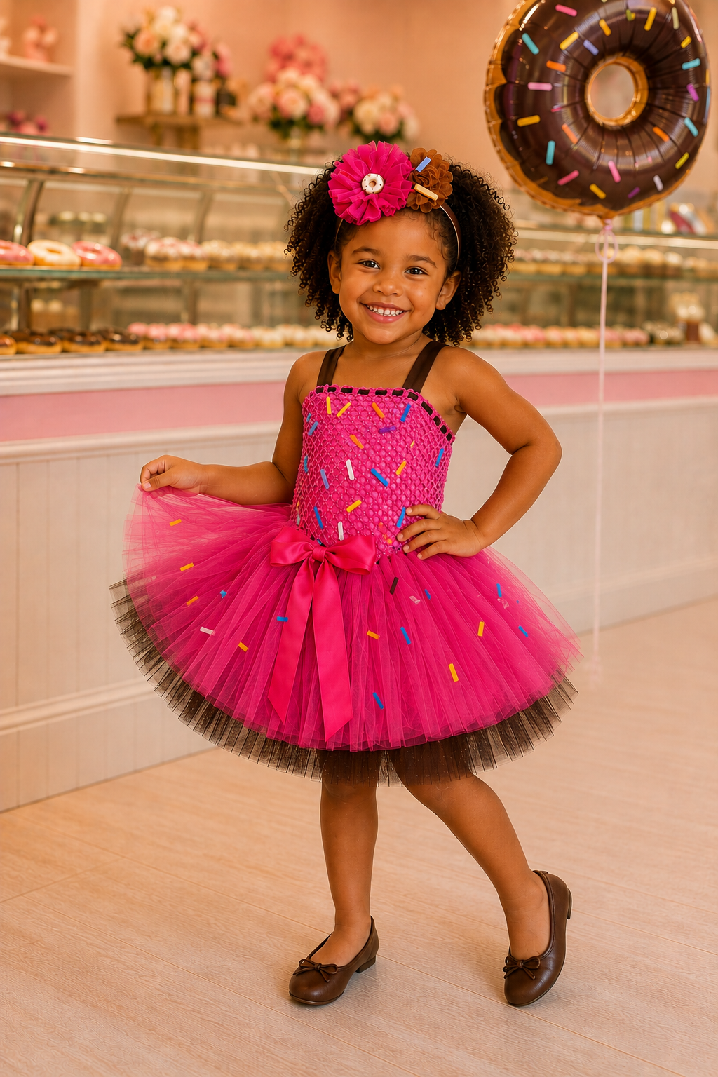 Donut Sprinkle Sweethearts Tutu Dress & Headband Set