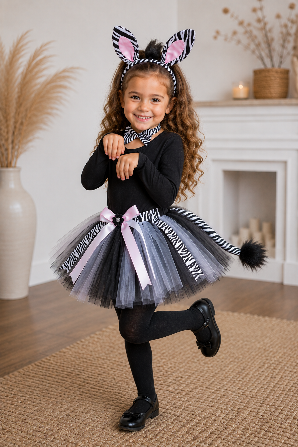 Wild & Twirly Safari Giraffe & Zebra Tutu Costume Set