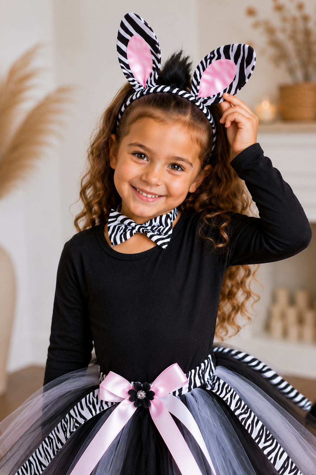 Wild & Twirly Safari Giraffe & Zebra Tutu Costume Set