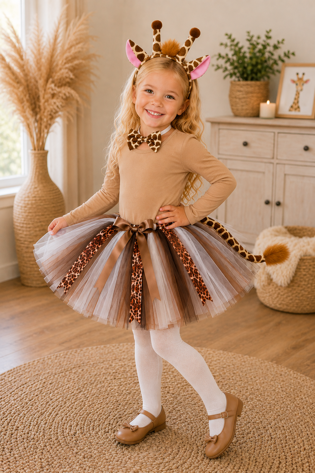 Wild & Twirly Safari Giraffe & Zebra Tutu Costume Set