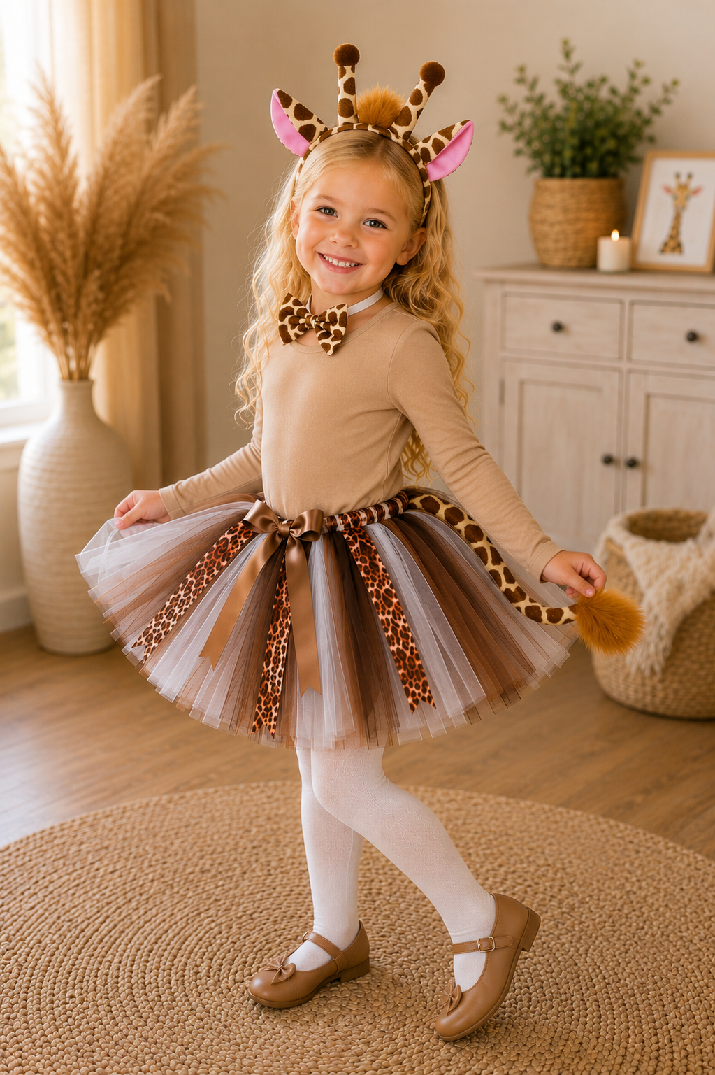 Wild & Twirly Safari Giraffe & Zebra Tutu Costume Set