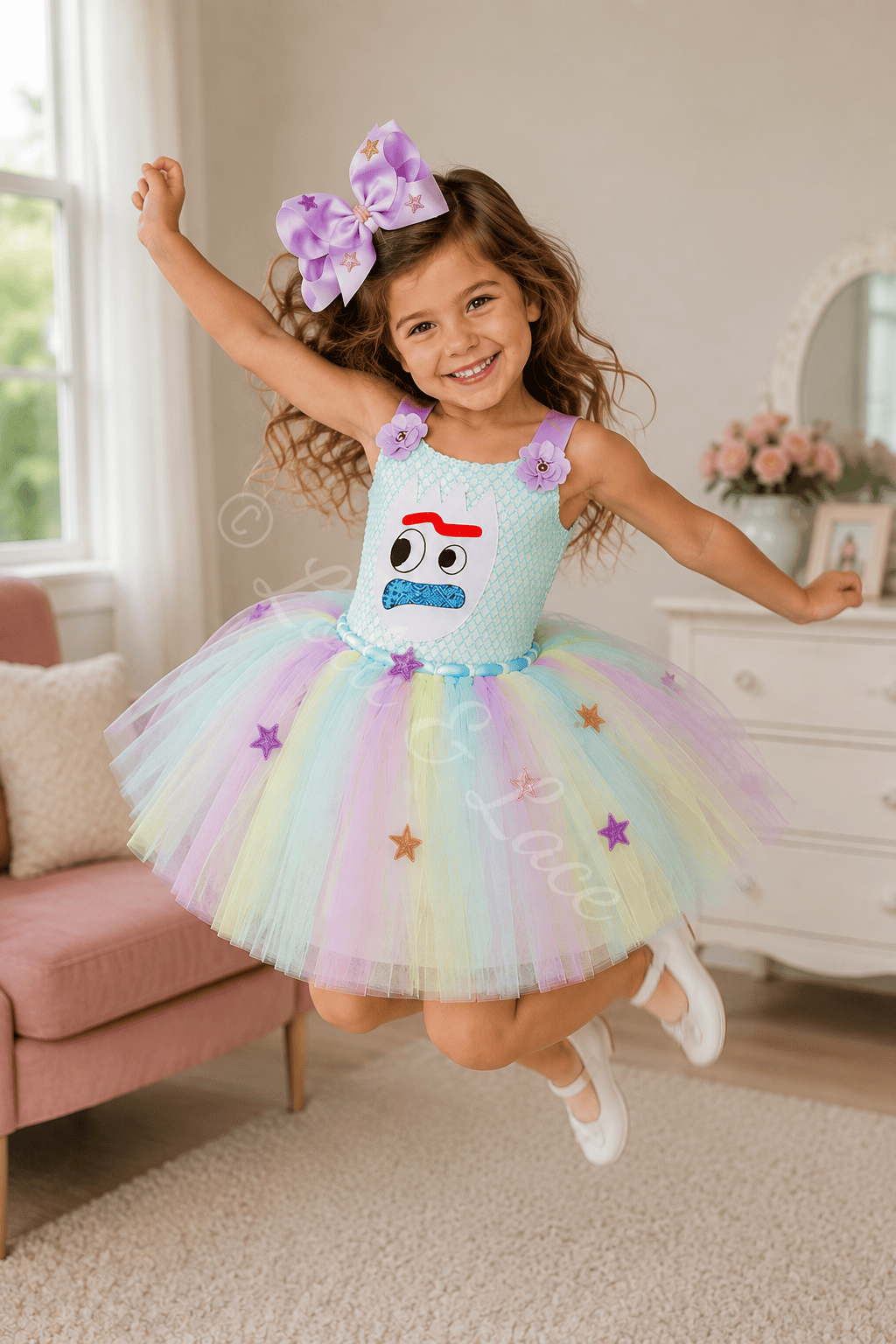 Forky & Karen Toy Story Tutu Dress & Bow Set