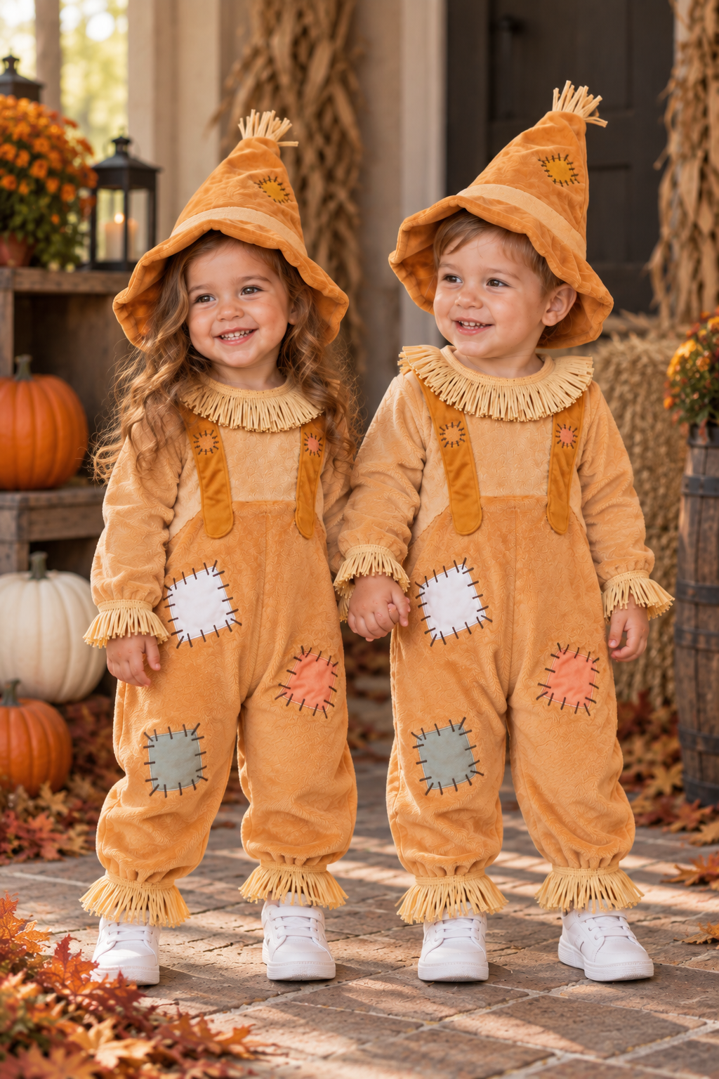 Harvest Patch Scarecrow Costume for Boys & Girls – Baby & Toddler 6M–4T Costume with Hat