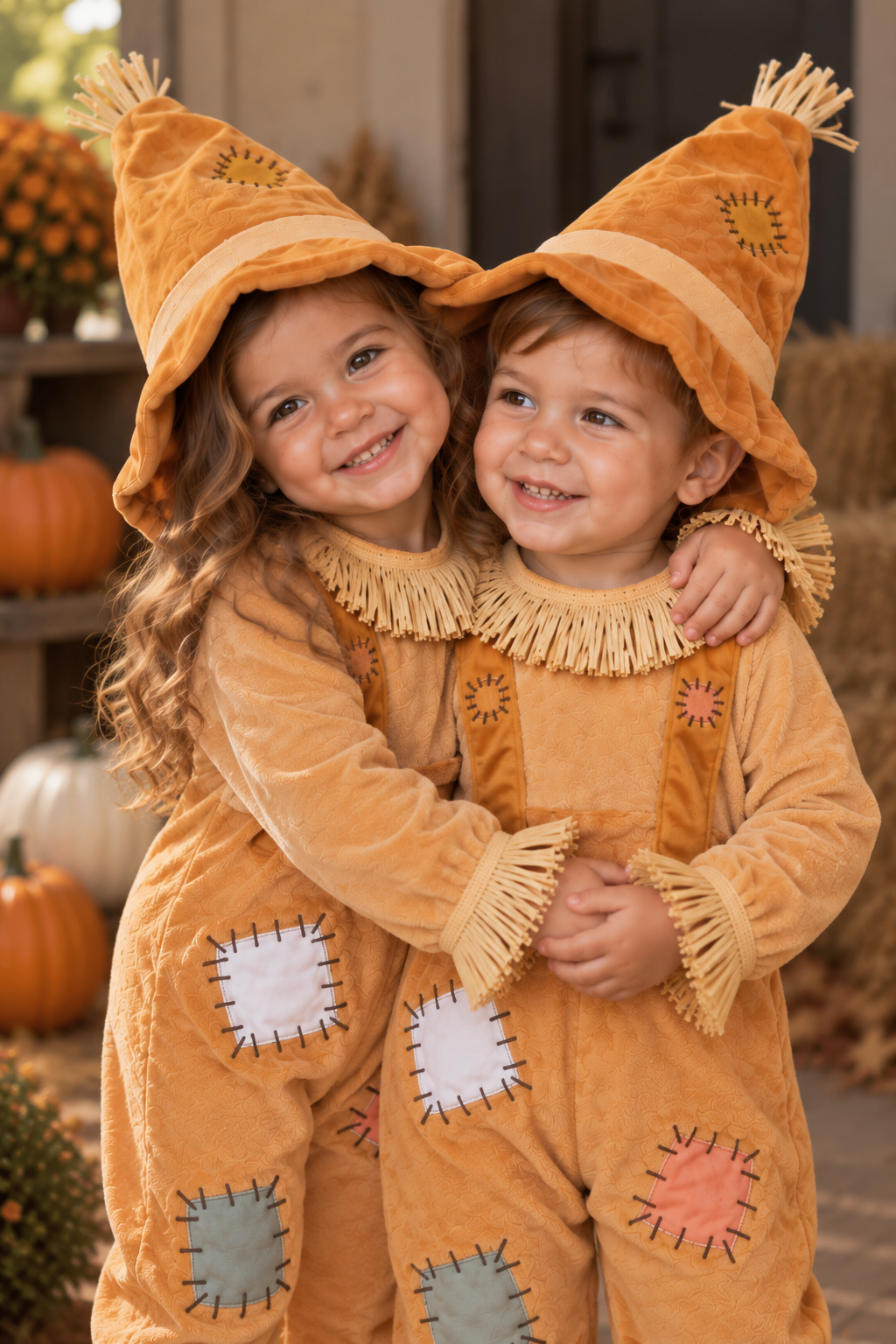 Harvest Patch Scarecrow Costume for Boys & Girls – Baby & Toddler 6M–4T Costume with Hat