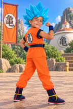 Goku Super Saiyan Blue Ultimate Warrior Costume Set