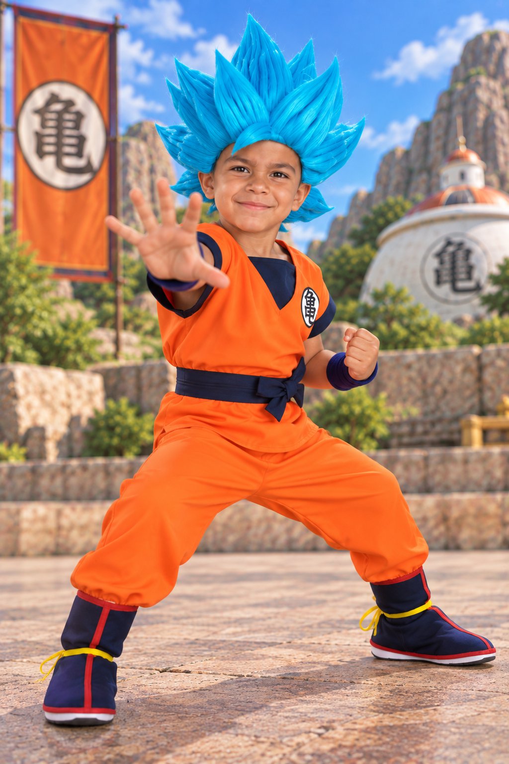 Goku Super Saiyan Blue Ultimate Warrior Costume Set