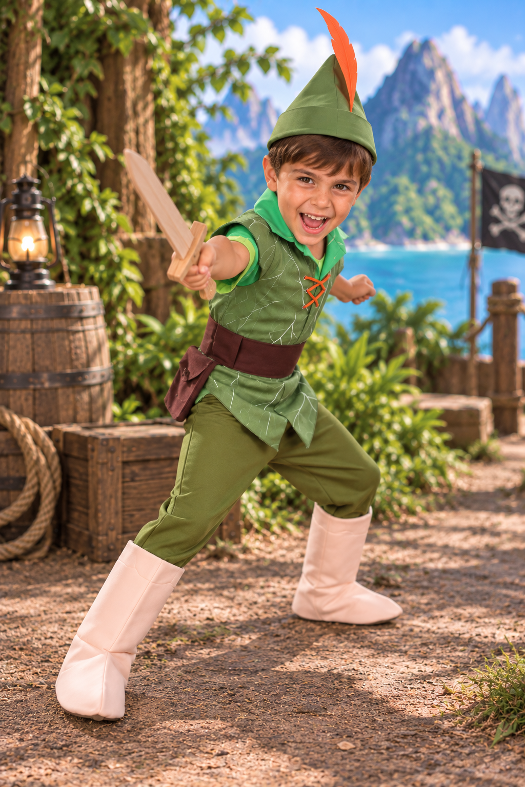Peter Pan Neverland Adventure Boys Costume & Accessory Set