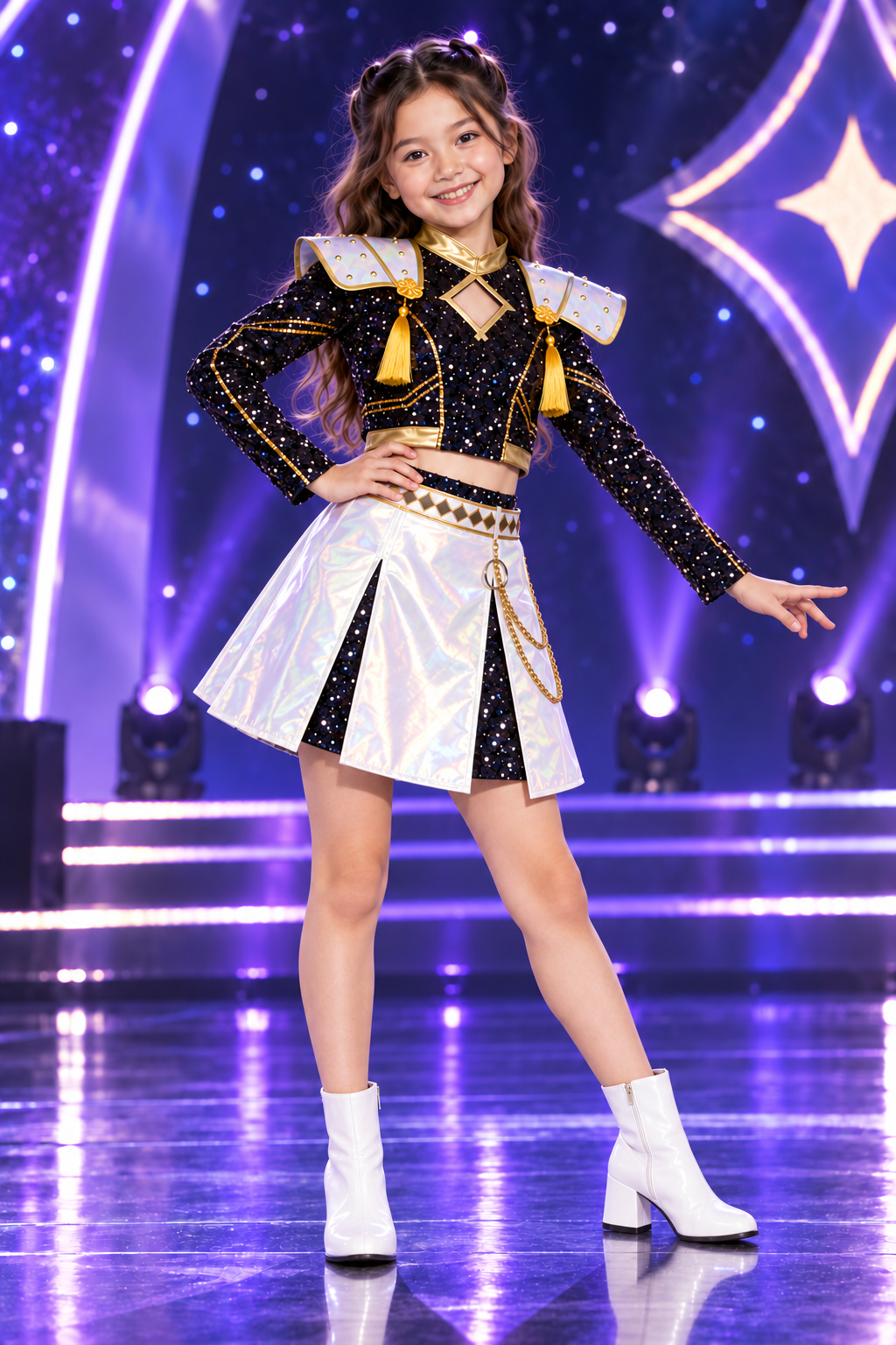 Zoey KPop Demon Hunters Golden Idol Girls Costume & Accessory Set