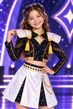 Zoey KPop Demon Hunters Golden Idol Girls Costume & Accessory Set