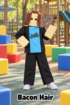 Roblox Legends Noob, Bacon Hair & C00lkidd Boys Costume Collection