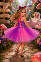 Cheshire's Wonderland Whimsy Tutu Dress & Accessory Set