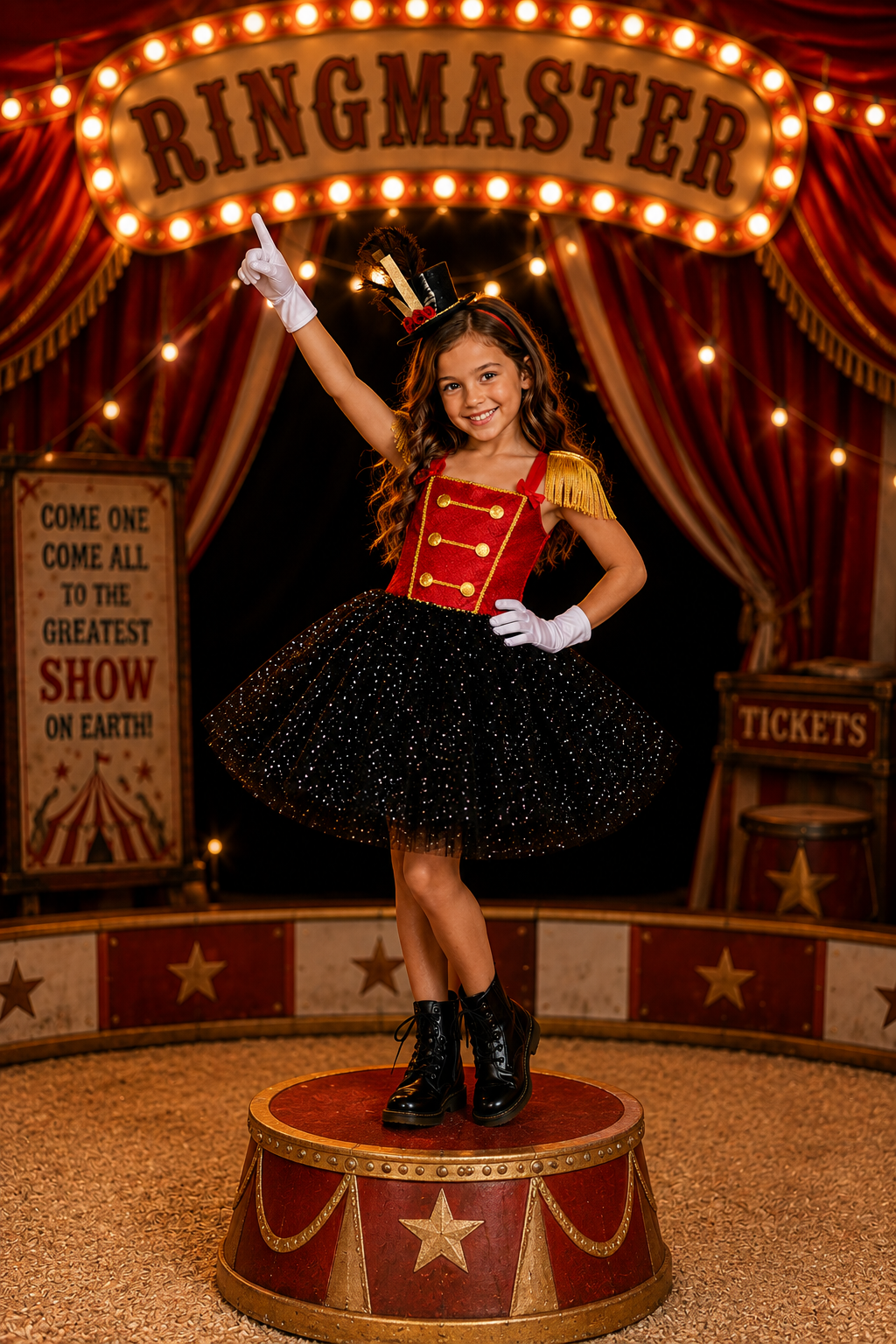 Ringmaster's Grand Circus Sparkle Tutu Dress & Accessory Set