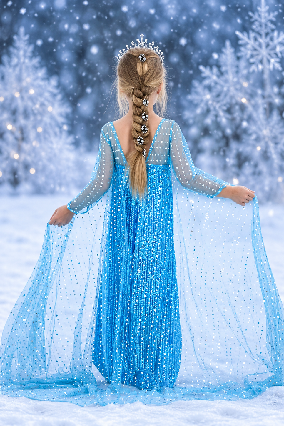 Elsa's Ice Crystal Dreams Sparkling Princess Dress