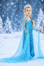 Elsa's Ice Crystal Dreams Sparkling Princess Dress