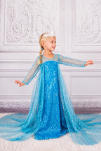 Elsa's Ice Crystal Dreams Sparkling Princess Dress
