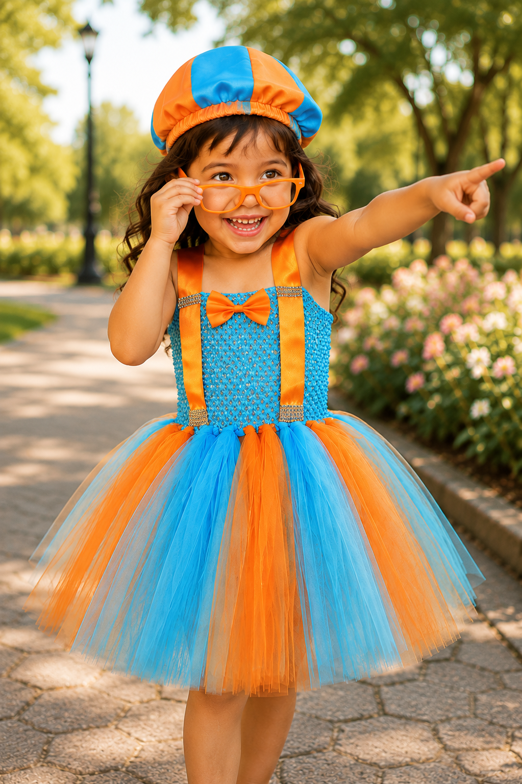 Blippi's Big Adventure Tutu Dress, Hat & Glasses Set
