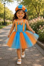 Blippi's Big Adventure Tutu Dress, Hat & Glasses Set