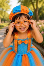 Blippi's Big Adventure Tutu Dress, Hat & Glasses Set