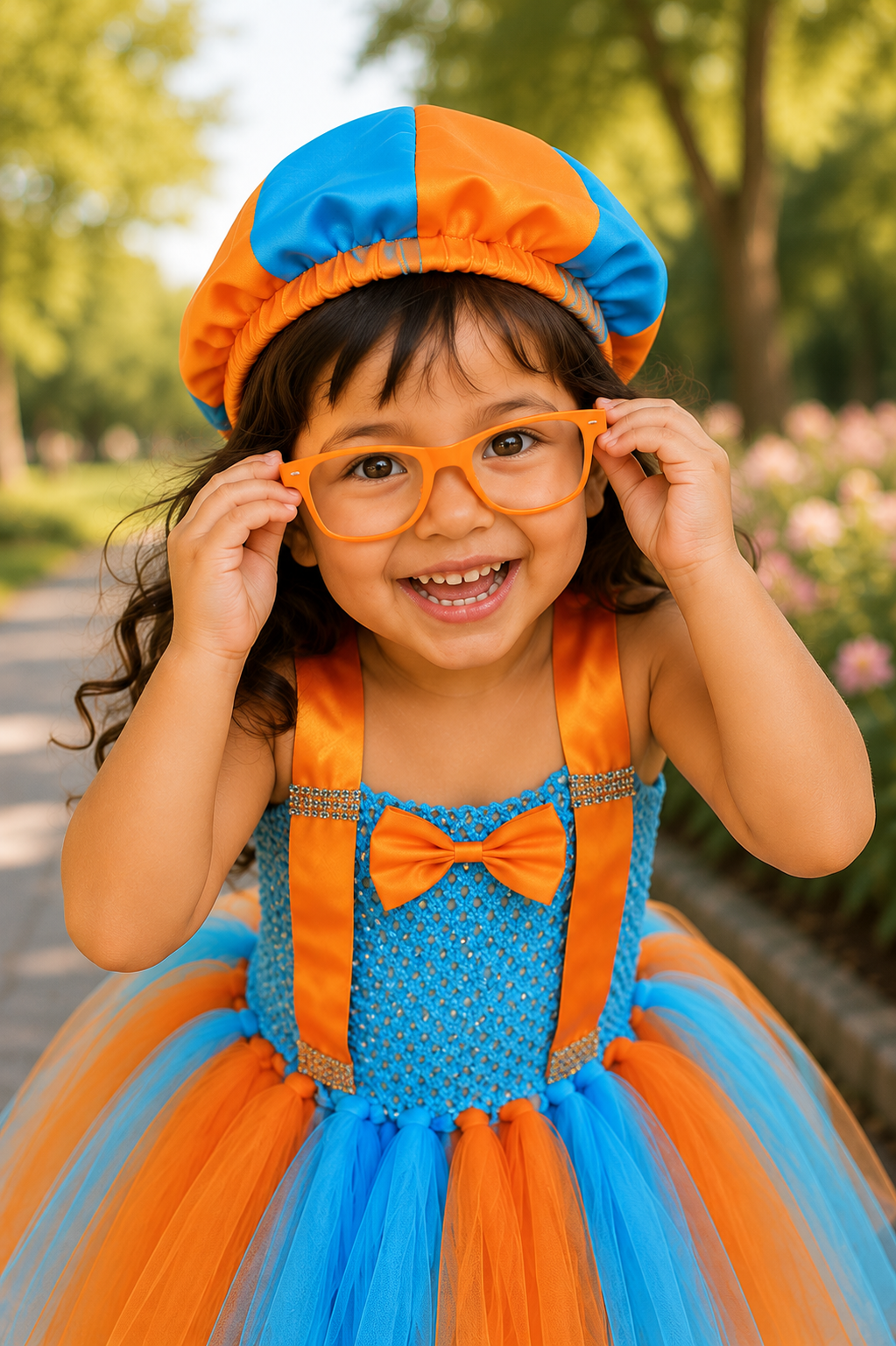 Blippi's Big Adventure Tutu Dress, Hat & Glasses Set