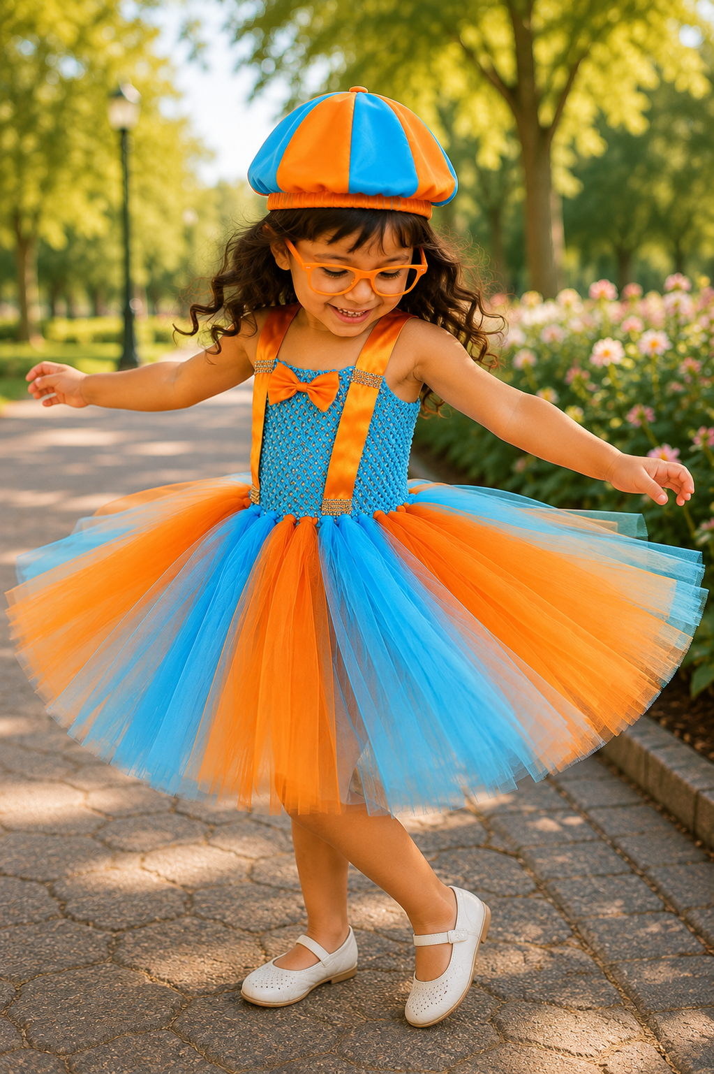 Blippi's Big Adventure Tutu Dress, Hat & Glasses Set
