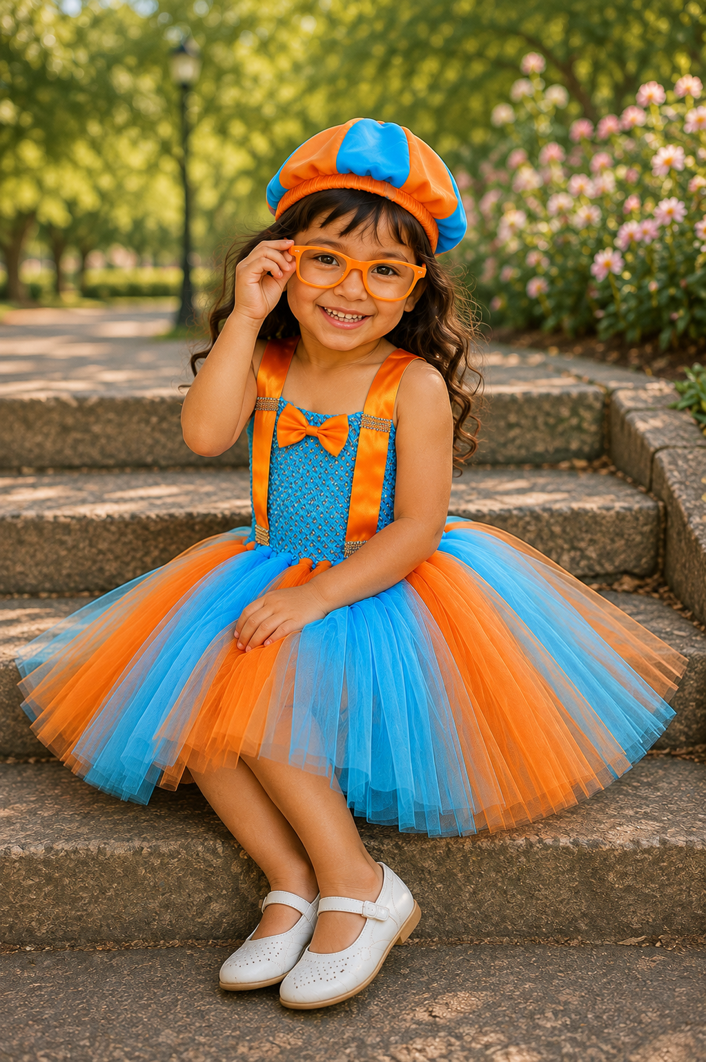 Blippi's Big Adventure Tutu Dress, Hat & Glasses Set