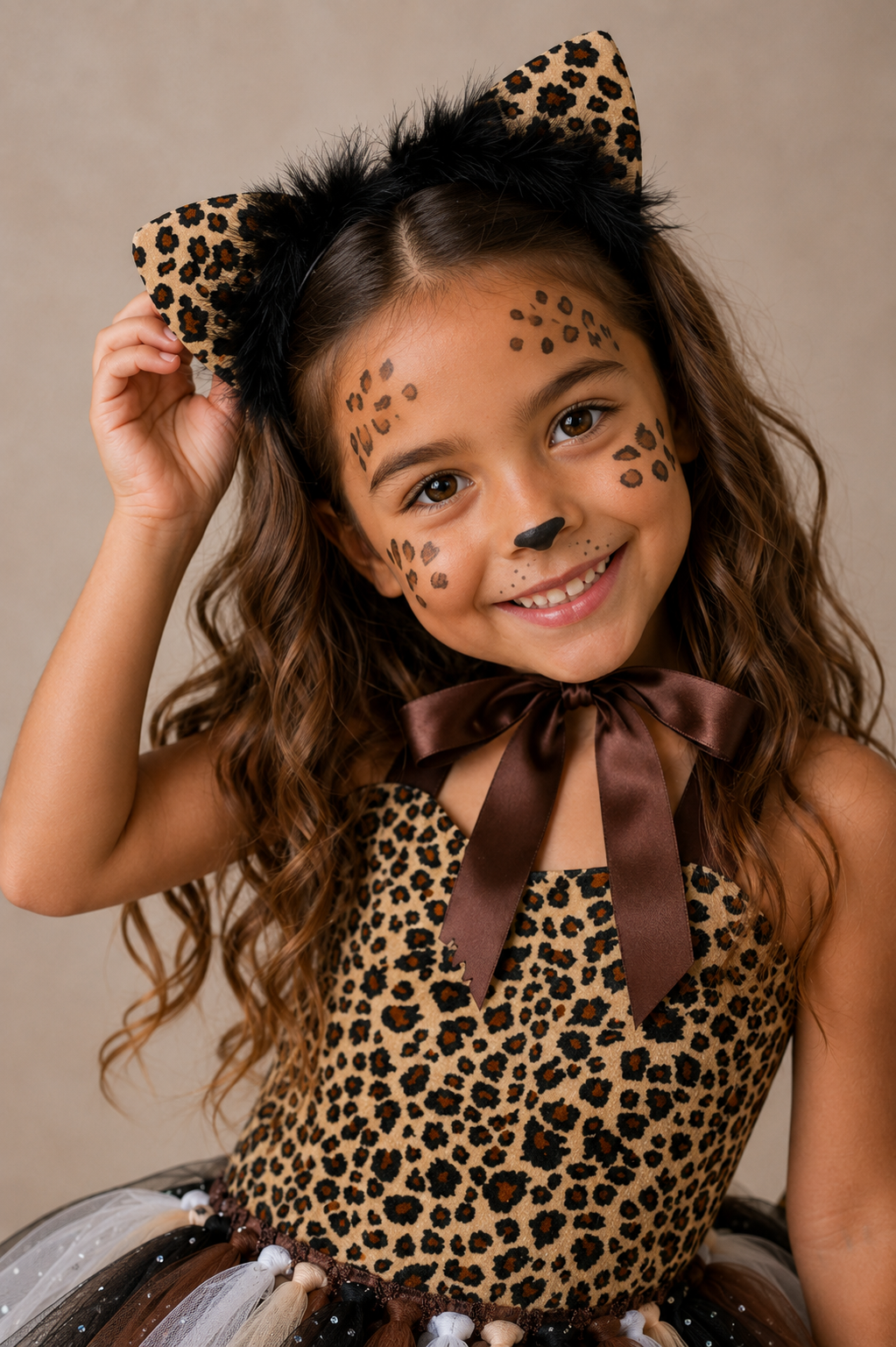 Wild at Heart Safari Cheetah Twirl Dress Set