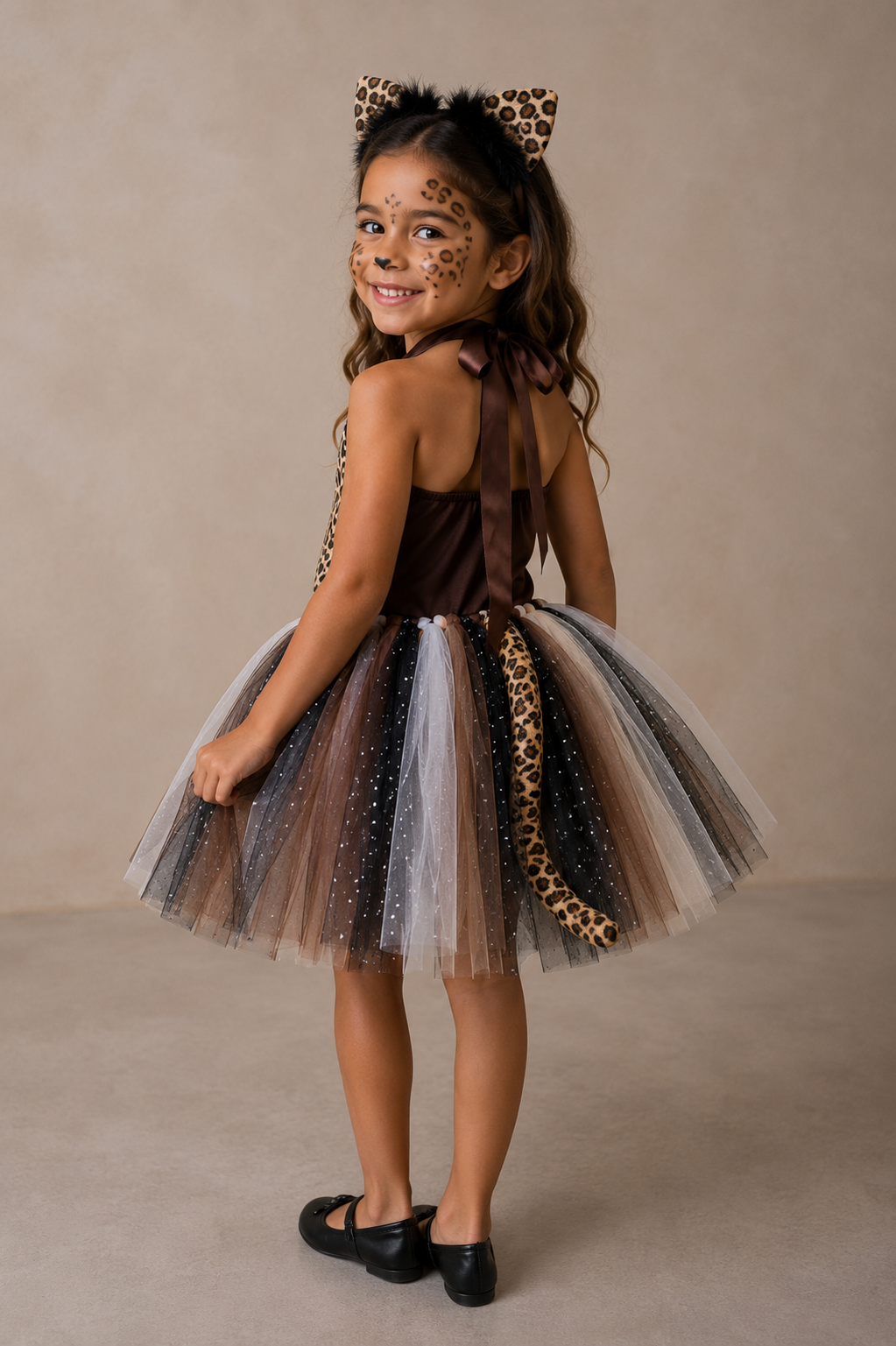 Wild at Heart Safari Cheetah Twirl Dress Set