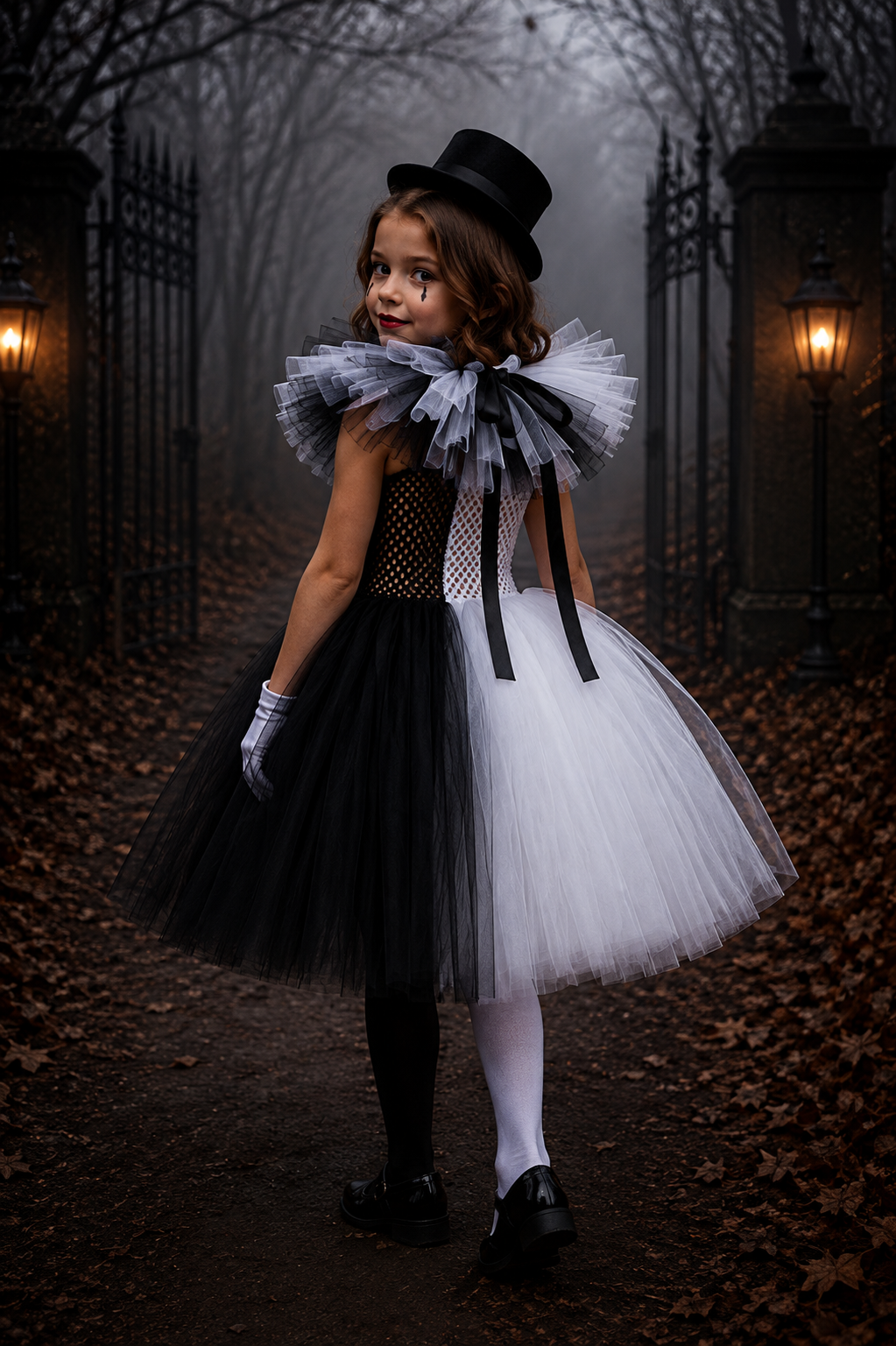 Midnight Mischief Clown Tutu Costume Set