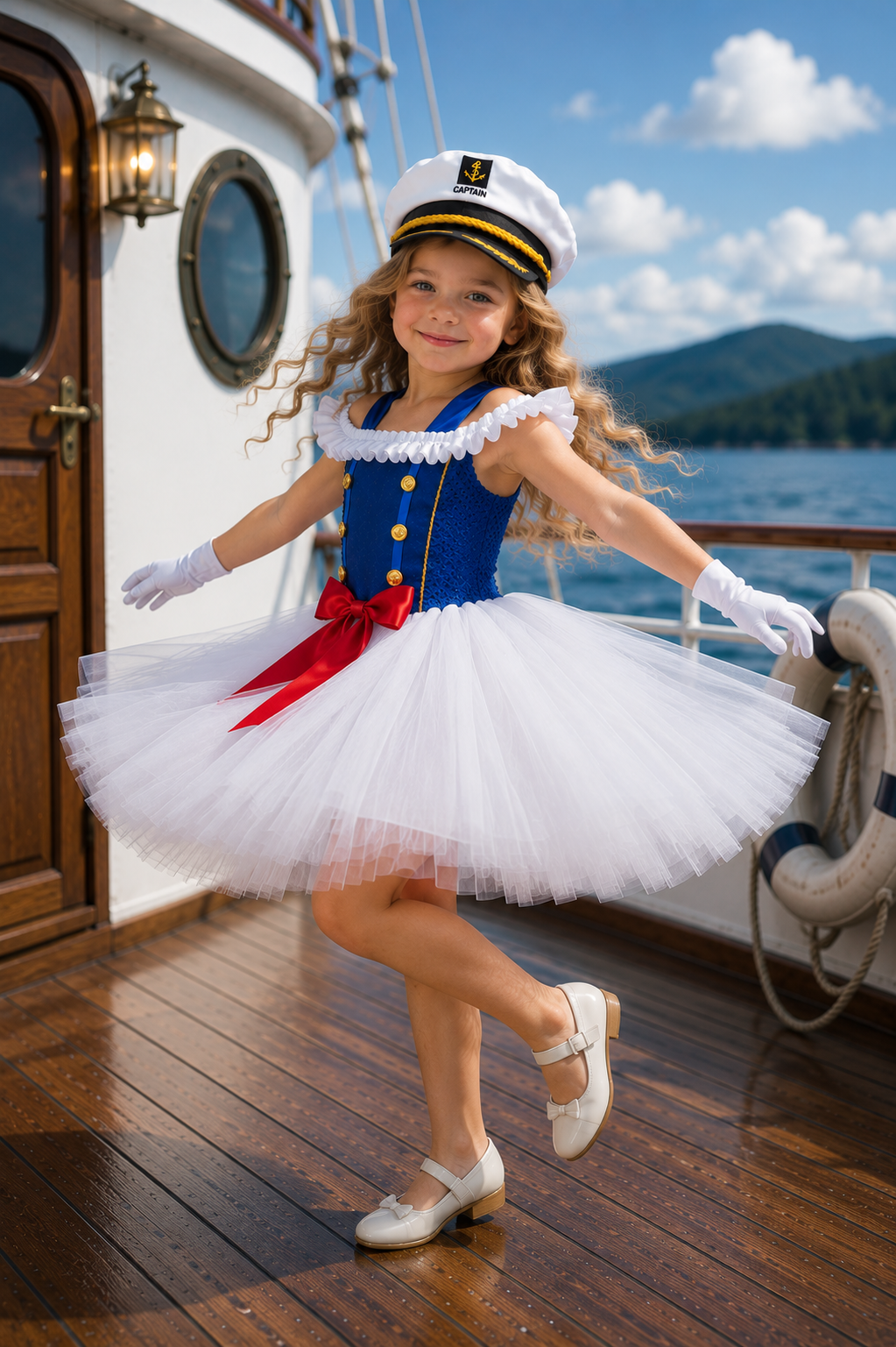 Little Captain Twirl Dress Set
