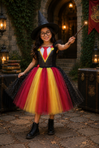 Gryffindor Wizard Tutu Dress & Magical Accessory Set