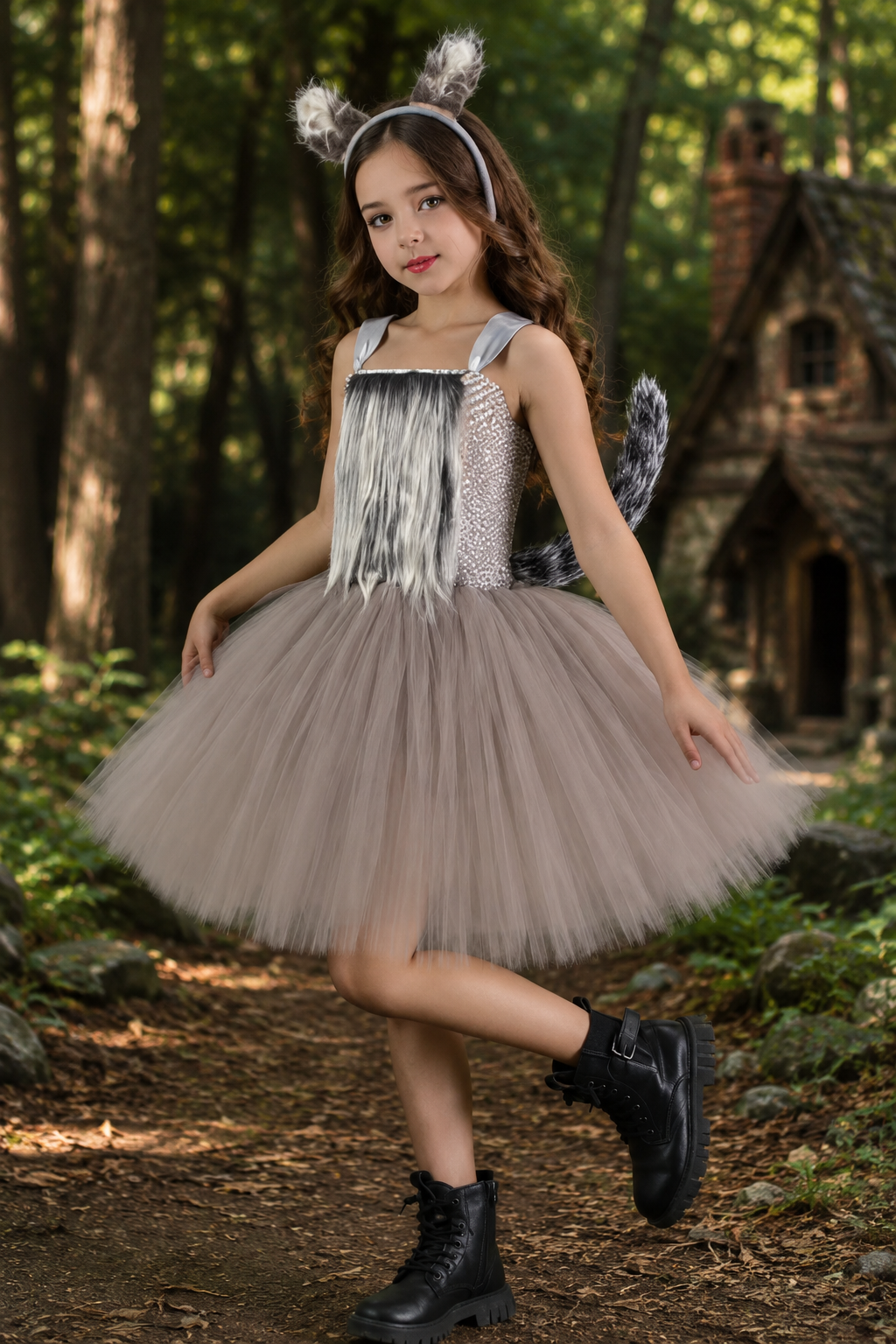 Big Bad Wolf Woodland Tutu Costume Set