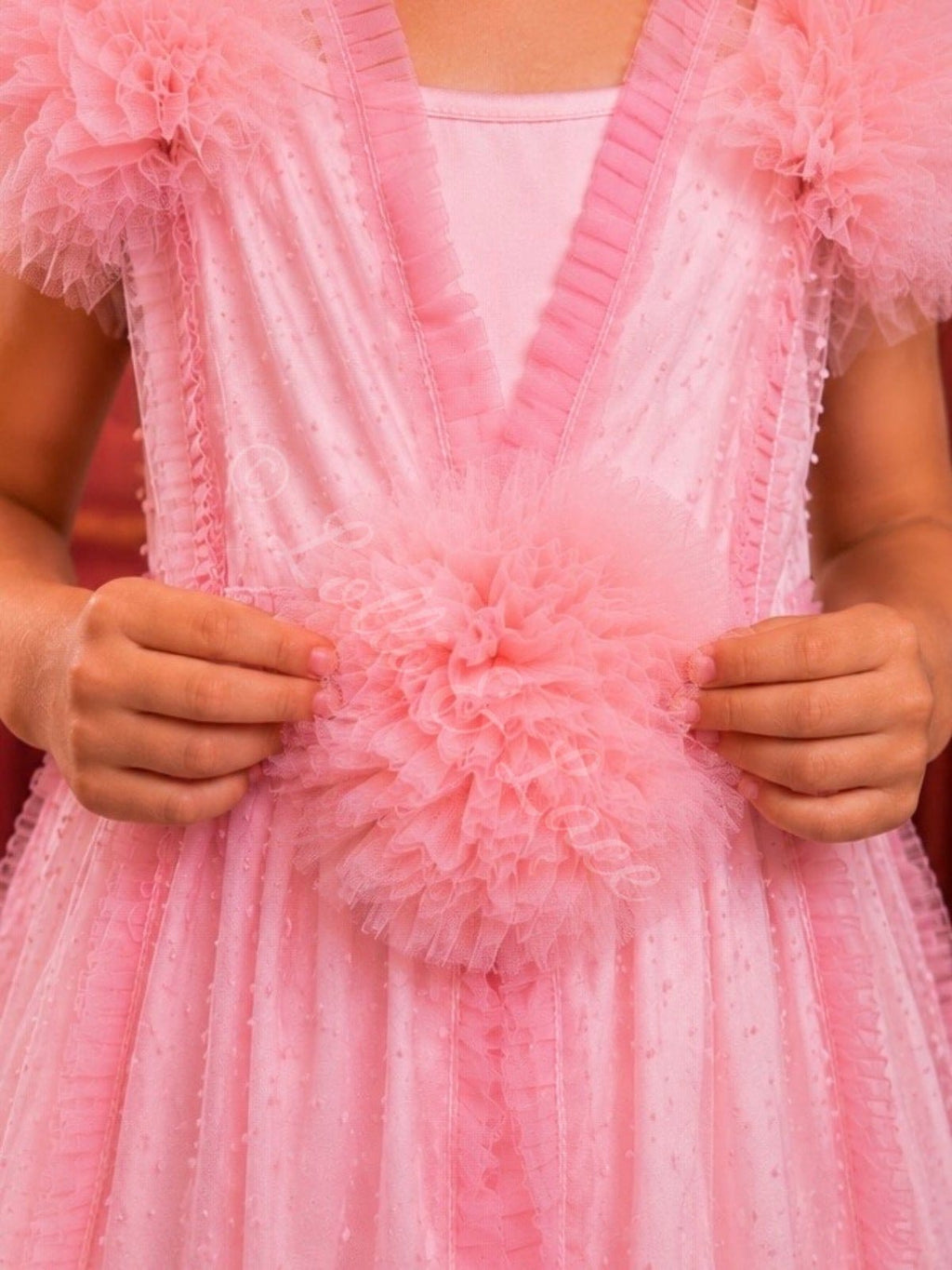 Glinda Inspired Pink Princess Costume for Girls – Magical Bubble Dress 2-Piece Set