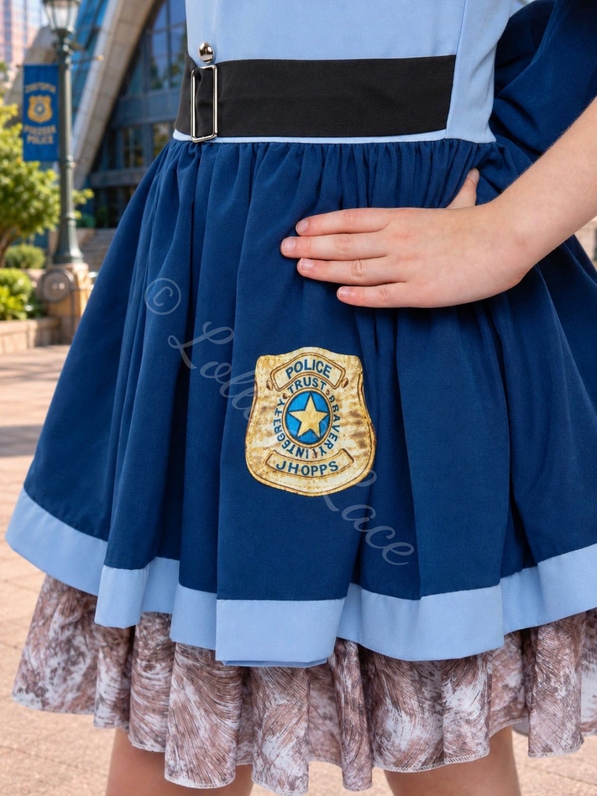 Judy Hopps Inspired Police Dress Costume Set for Girls – Bunny Ears, Carrot & Socks