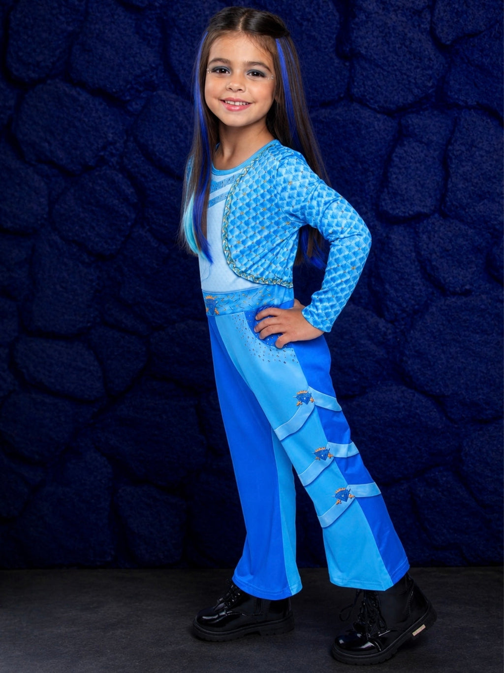 Rise of Red Chloe Inspired Costume for Girls – Blue Royal Cosplay Outfit