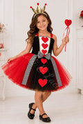 Queen of Hearts Royal Tutu Dress, Crown Headband & Heart Wand Set Lolli & Lace