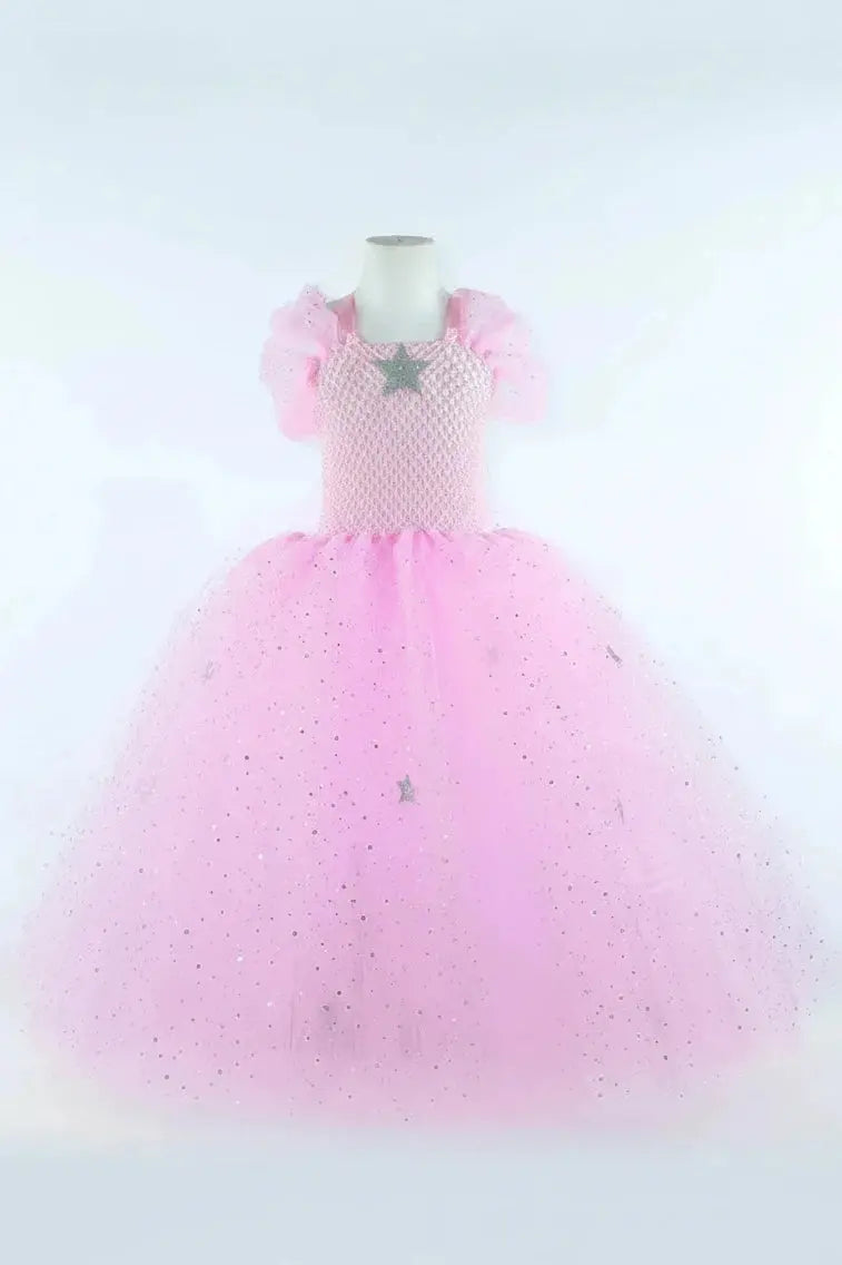 Glinda's Starlight Sparkle Princess Tutu Dress, Crown & Wand Set