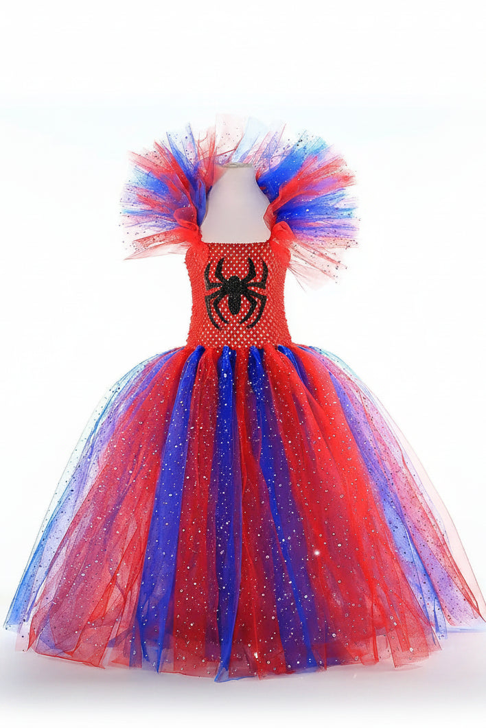 Spider-Girl Web-Slinging Tutu Dress & Mouse Ear Headband Set