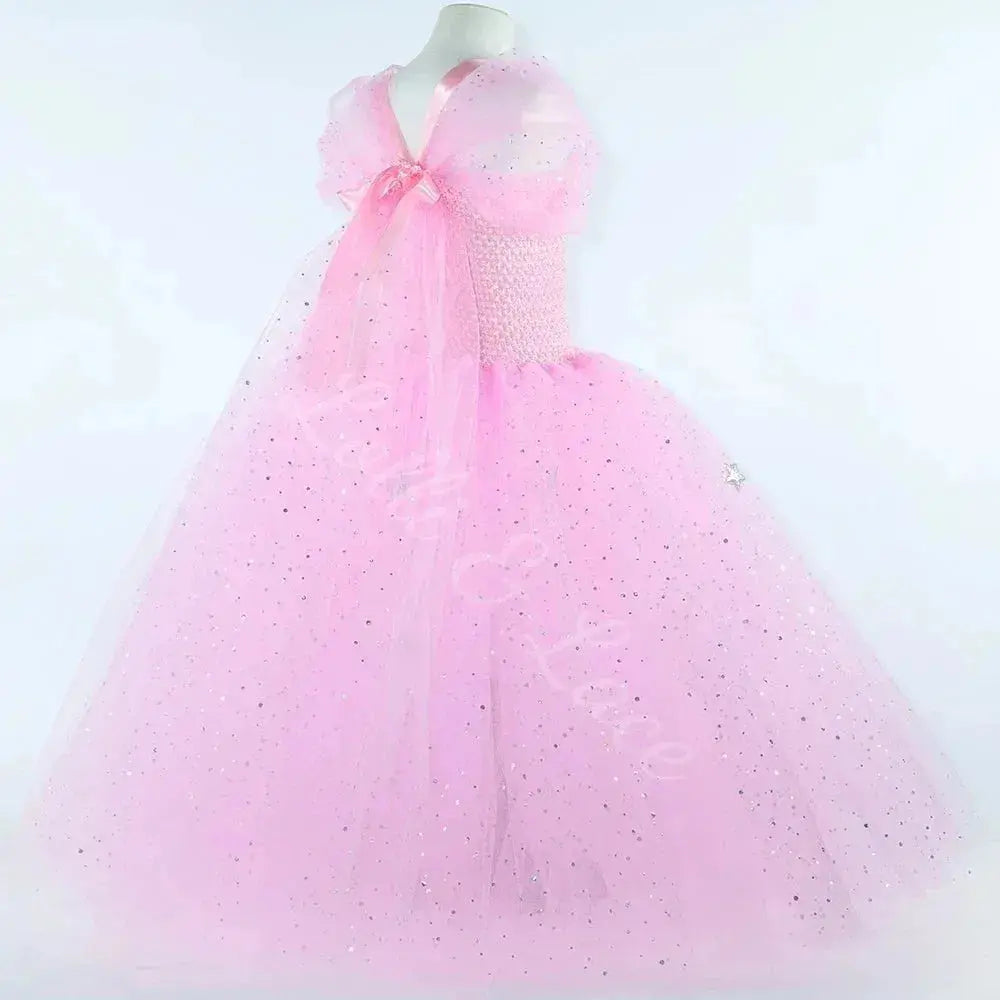 Glinda's Starlight Sparkle Princess Tutu Dress, Crown & Wand Set Lolli & Lace